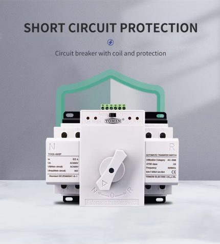 Automatic Transfer Switch The TOQ3 2P 63A 230V MCB type ATS